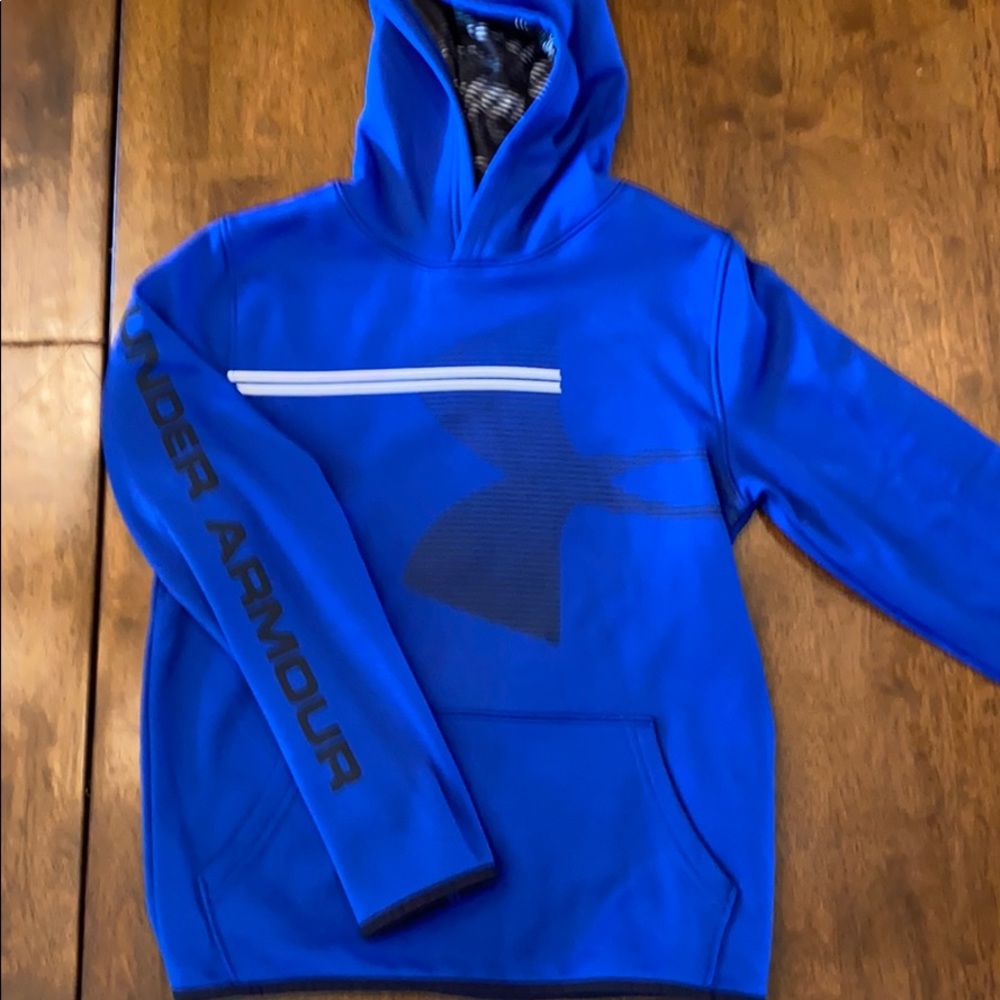 Blue hoodie